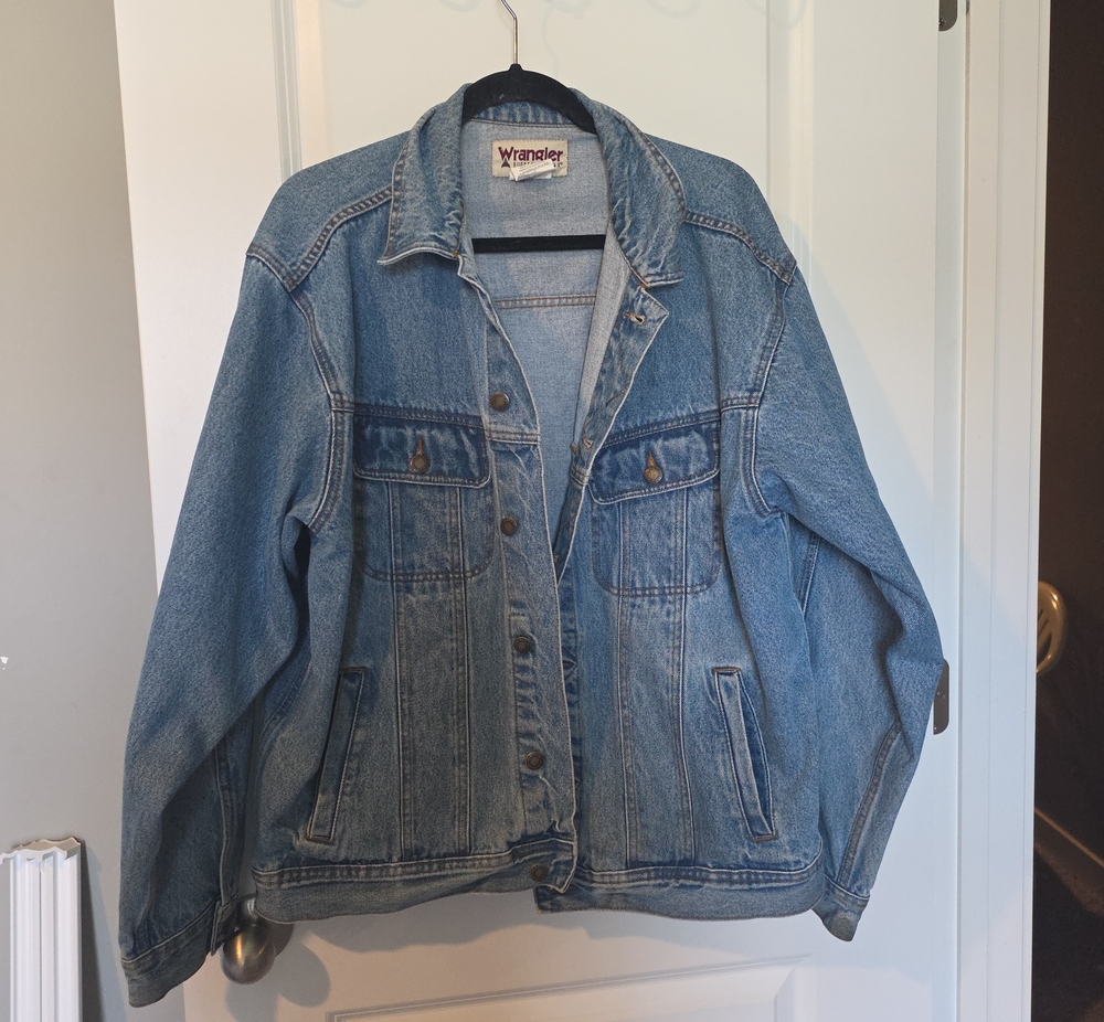 Wrangler Men's Light Blue Washed Denim Jacket